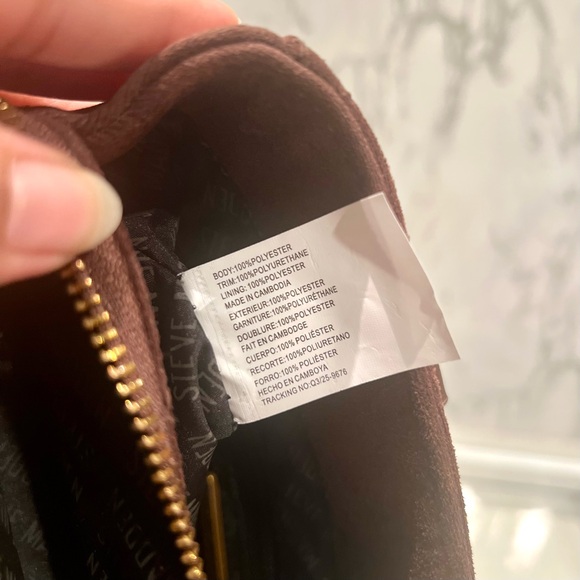 Steve Madden Chocolate Suede Satchel NWT - Picture 6 of 13